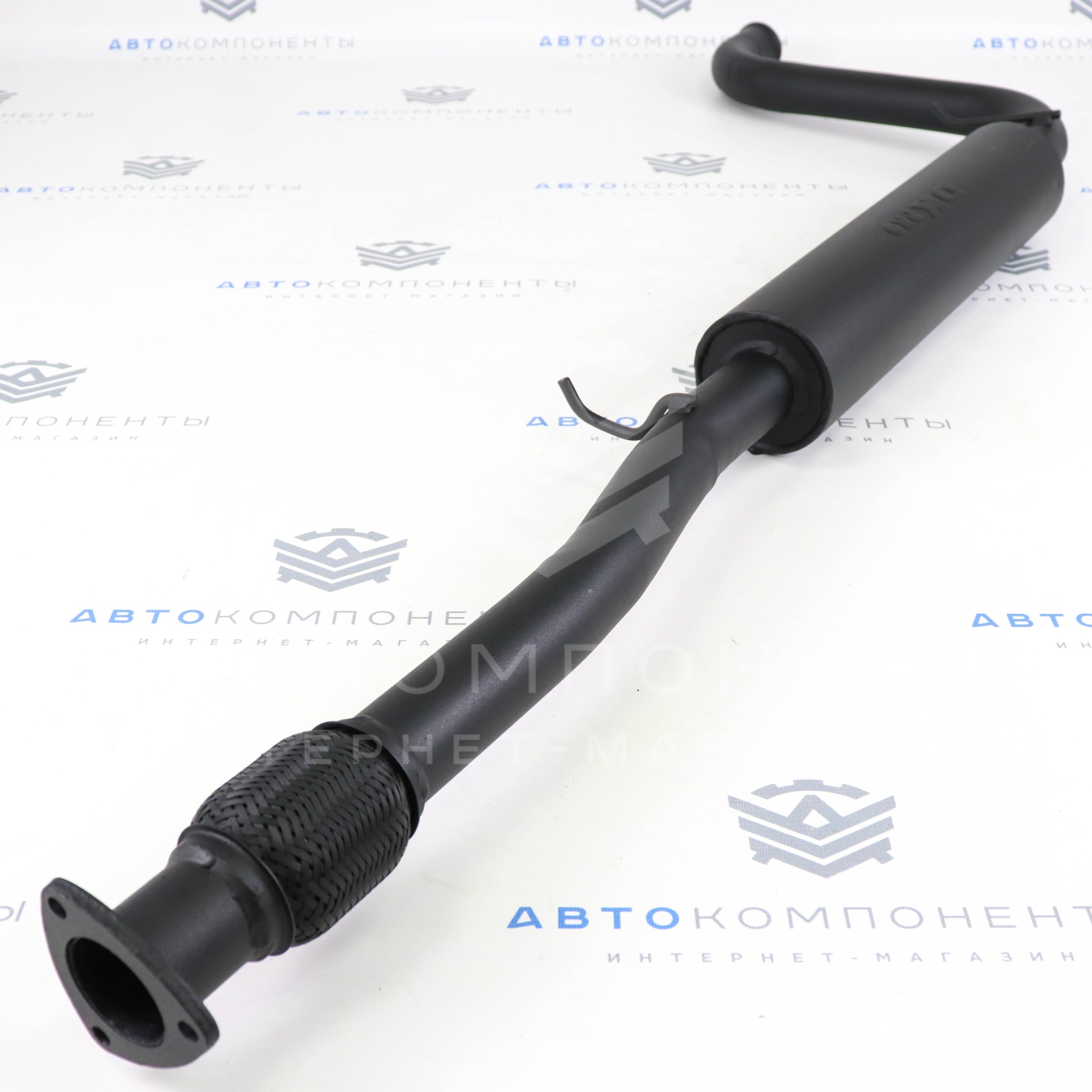 Резонатор "DK PRO" на "треугольном фланце" Лада Приора с гофрой (РЗ0012)