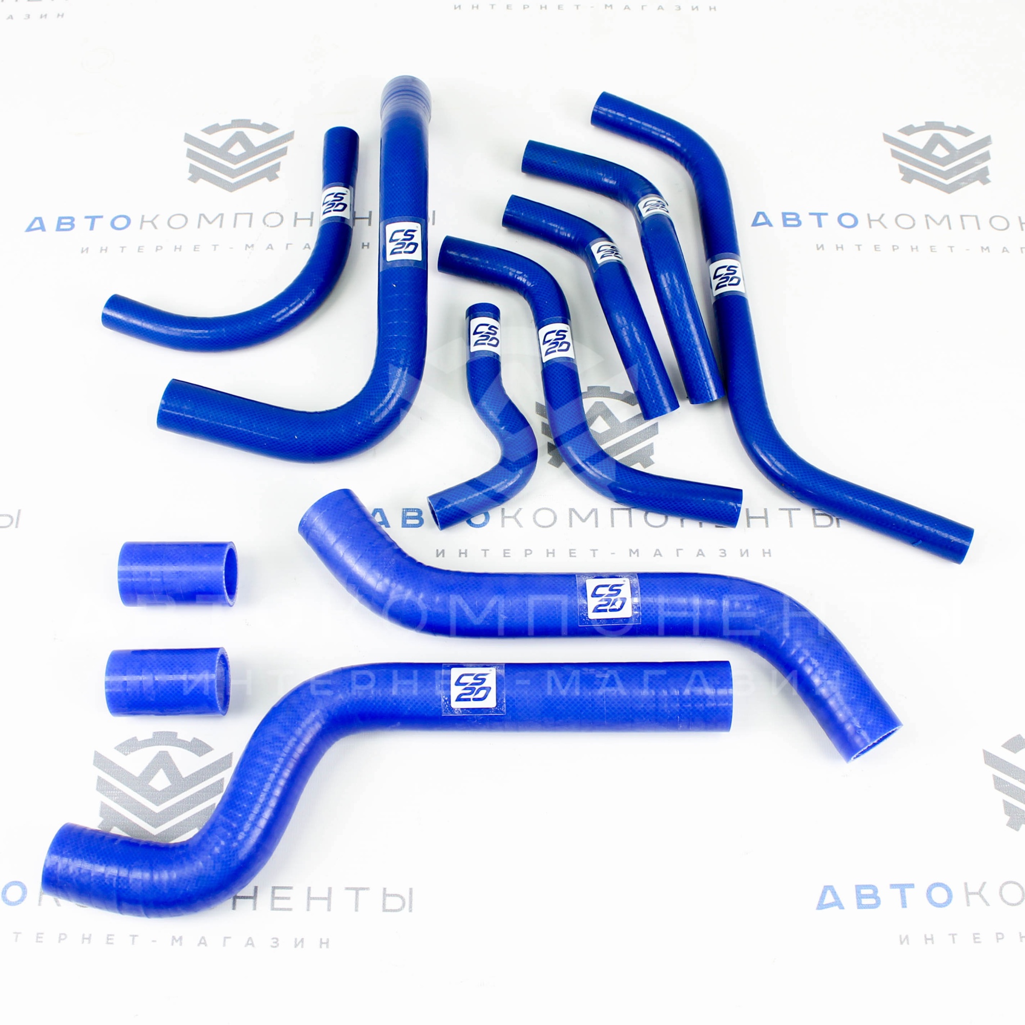 Комплект силиконовых патрубков радиатора охлаждения и отопителя CS20 ВАЗ 2108-21099 (10857)