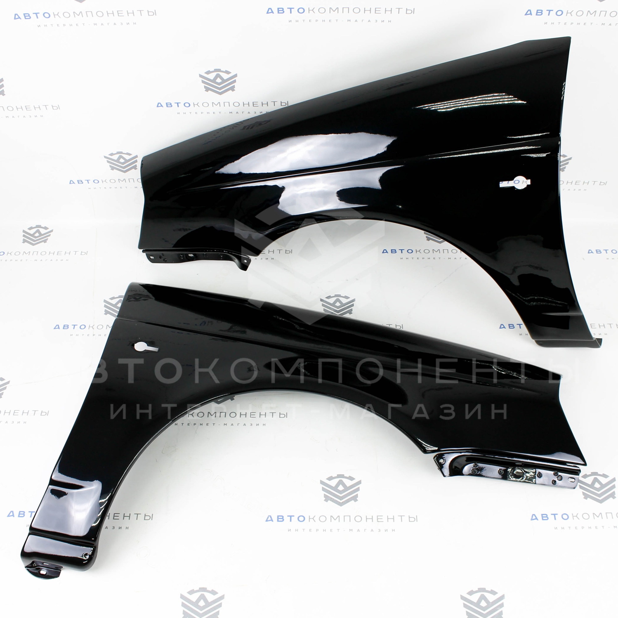 Пластиковые крылья Лада Приора (АБС-пластик) в цвет кузова