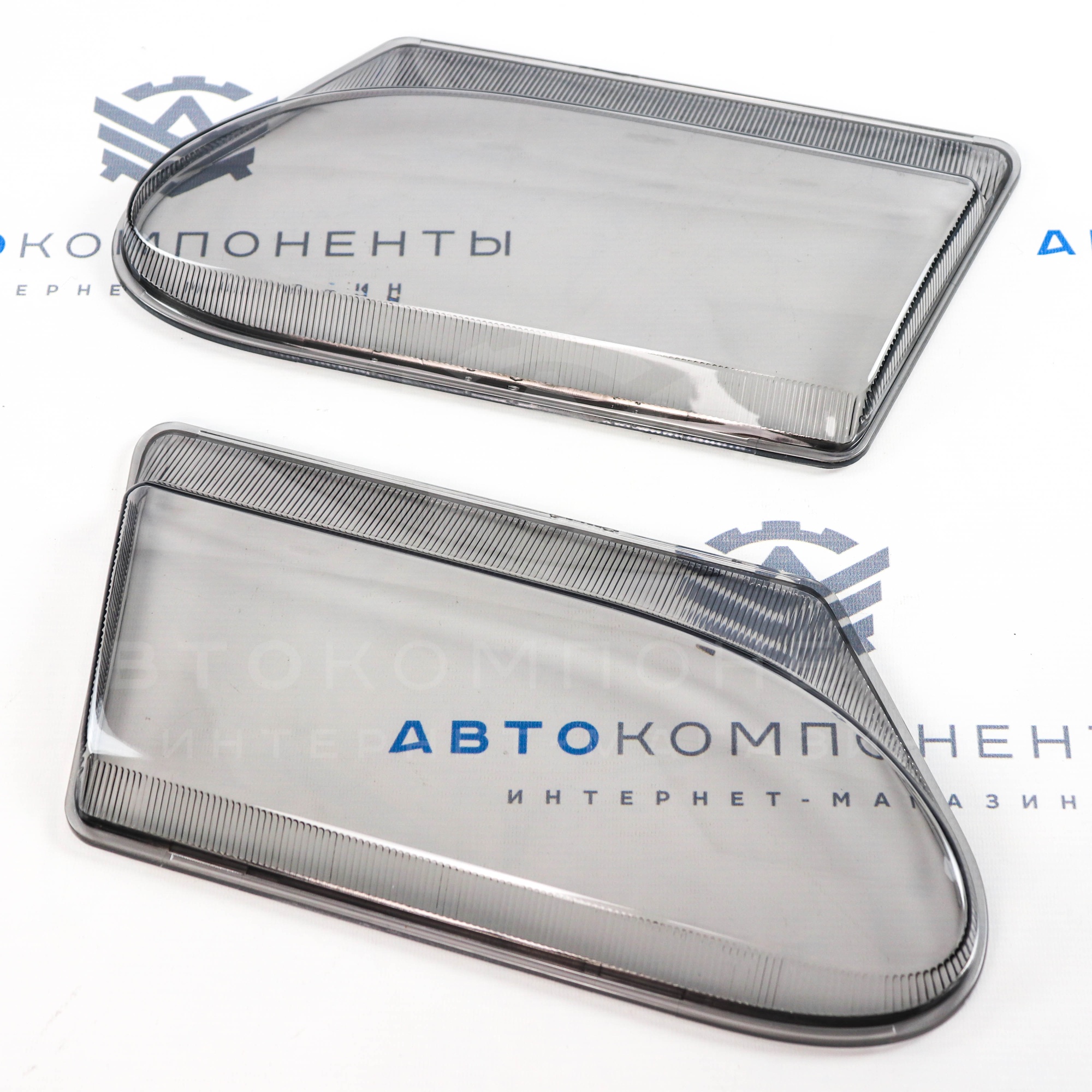 Гладкие стекла фар (пластик) без рифления (тонированные) ВАЗ 2113, 2114, 2115