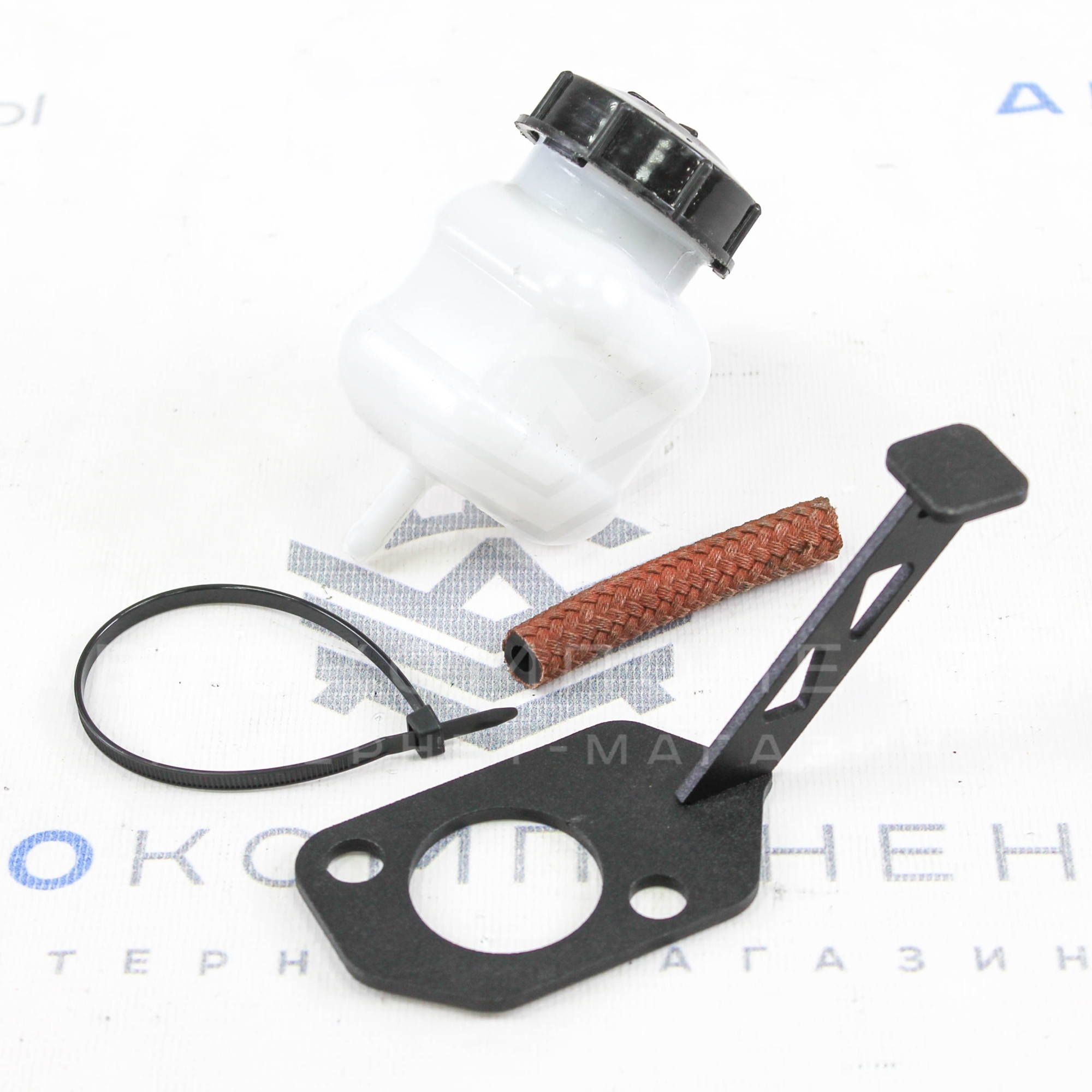 Кронштейн с бачком для тормозной жидкости вертикальных гидроручников