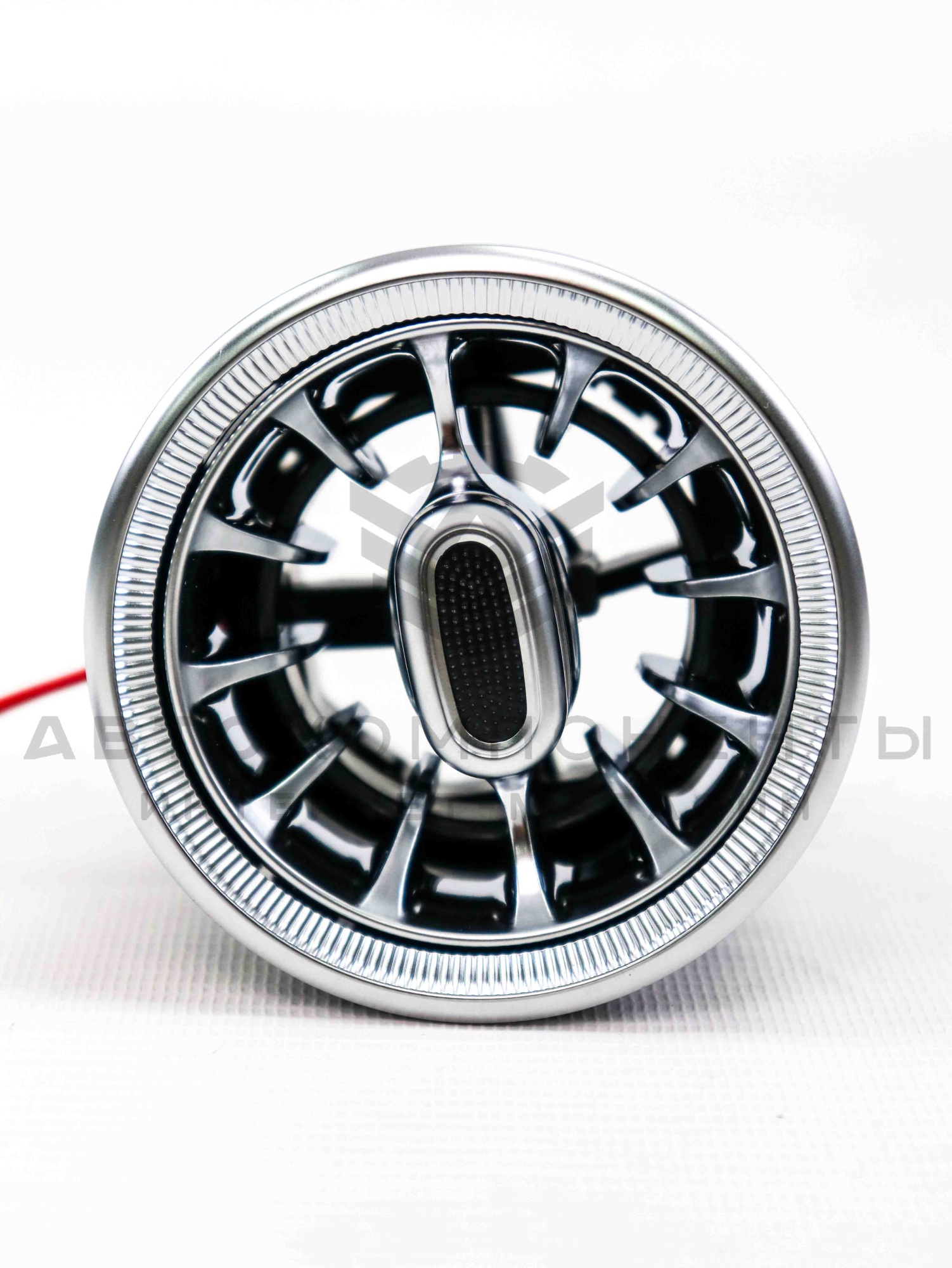 Сопло вентиляции AMG (модифицированное) с подсветкой Лада Гранта, Калина 2, Ларгус (серебристое)