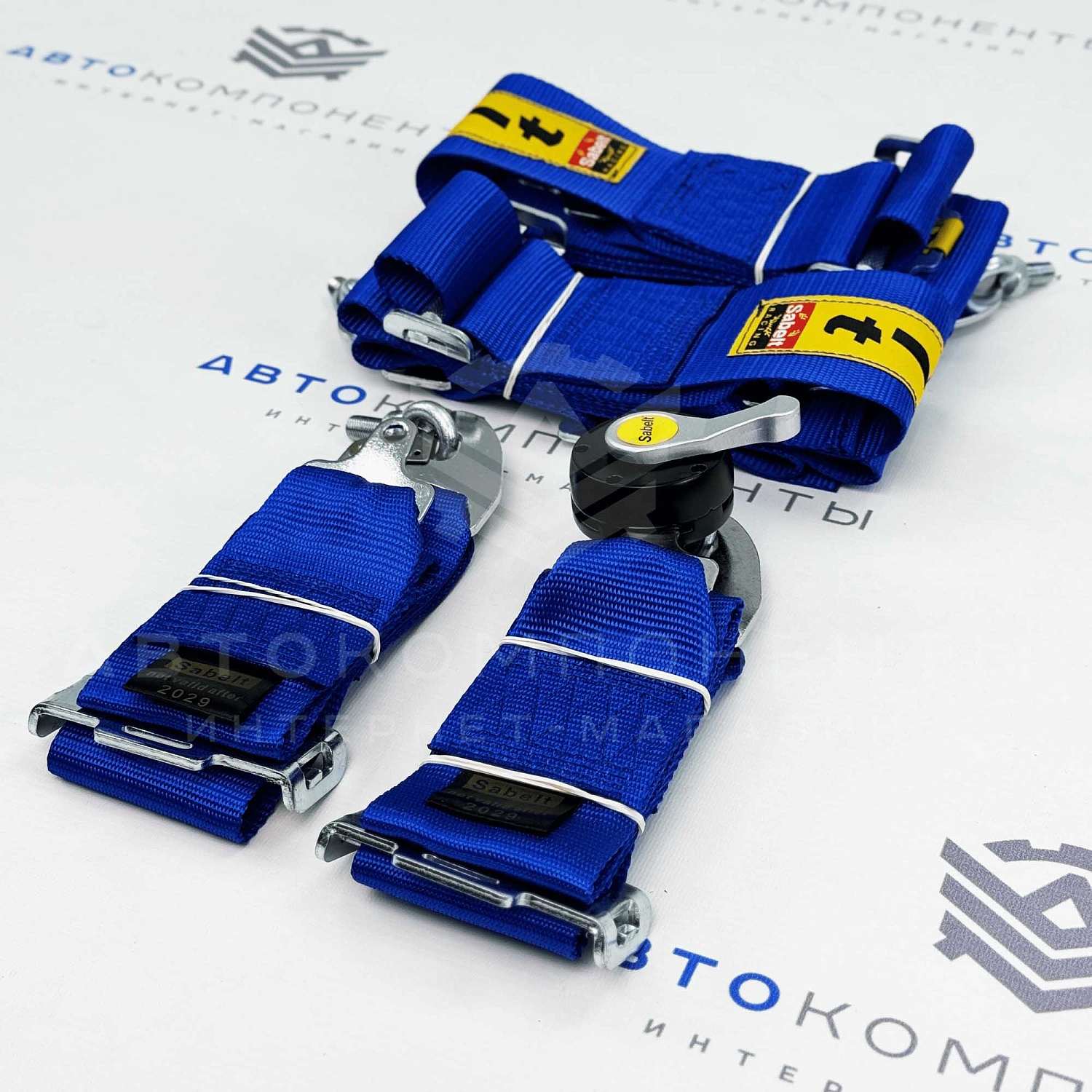 Ремни безопасности SPORT SABELT 4-х точечные (синие)