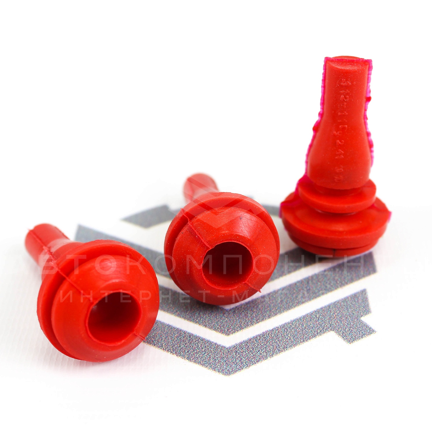 Опоры крепления воздушного фильтра силиконовые красные ВАЗ 2110-2112