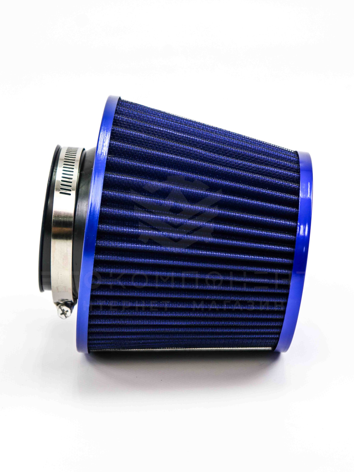 Воздушный фильтр нулевого сопротивления (нулевик) инжекторный (синий, конус)