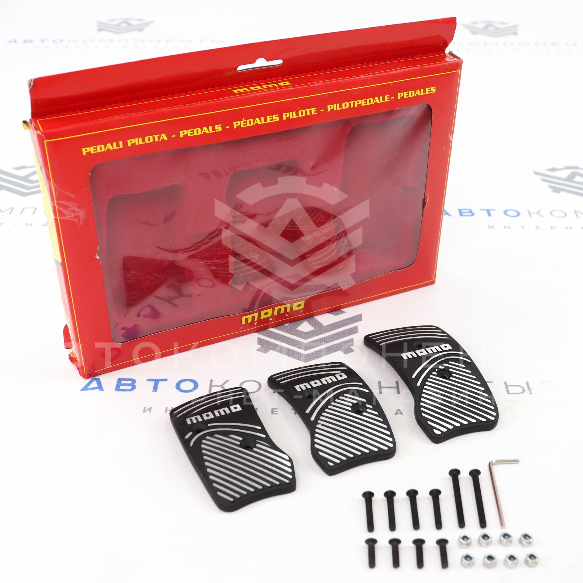 Накладки на педали "MOMO" Match (черные)