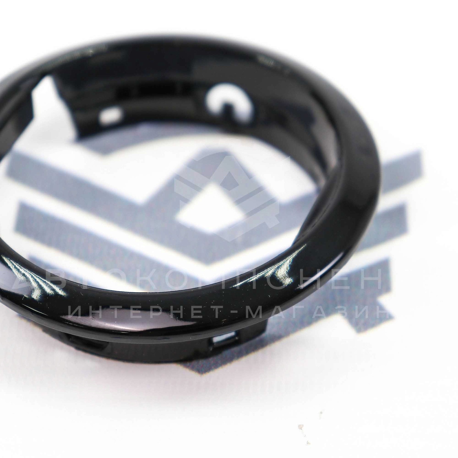 Облицовка (кольцо) сопла воздуховода (черный лак) Лада Гранта, Калина 2