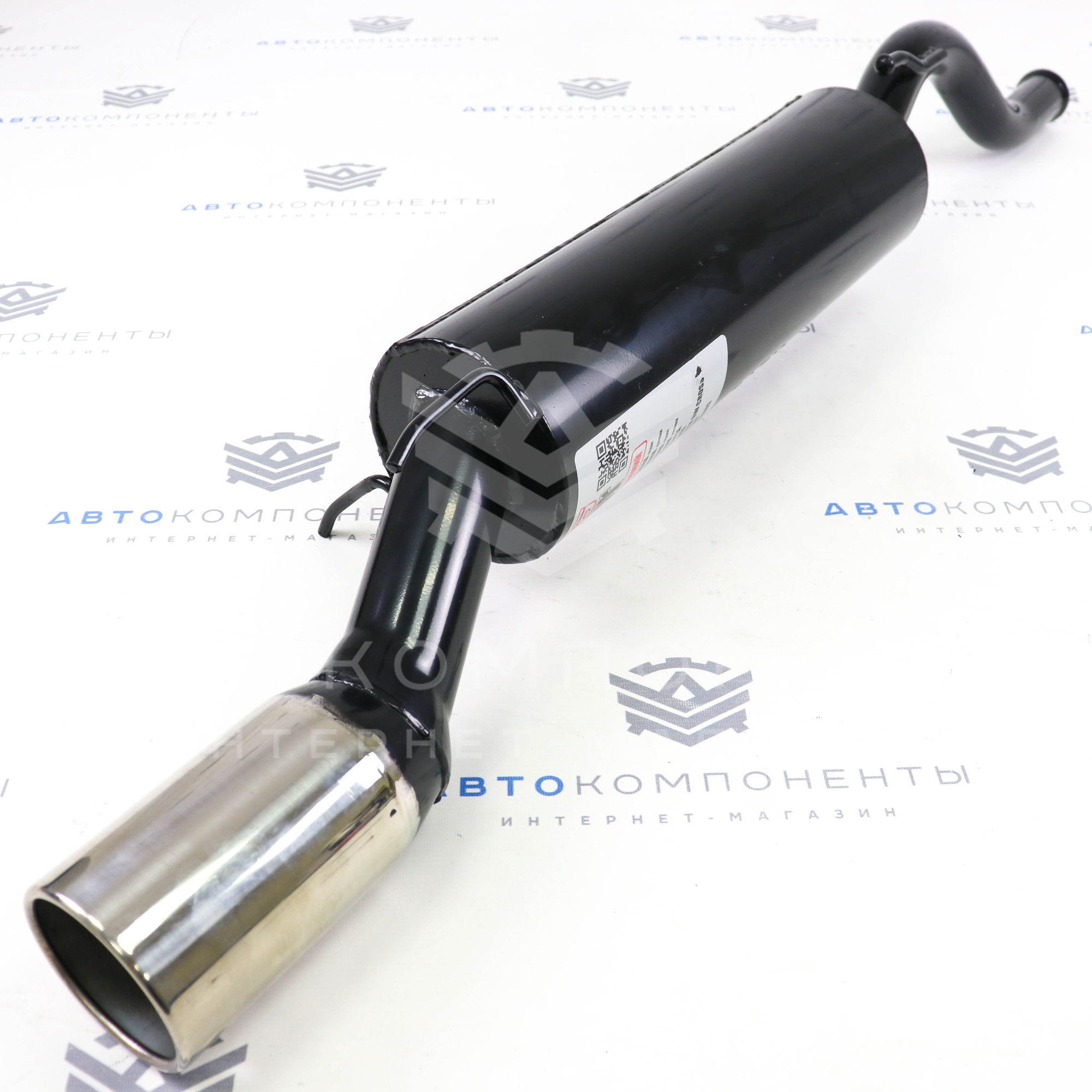 Глушитель "Stinger" основной, прямоточный (с круглой насадкой) ВАЗ 2113, 2114