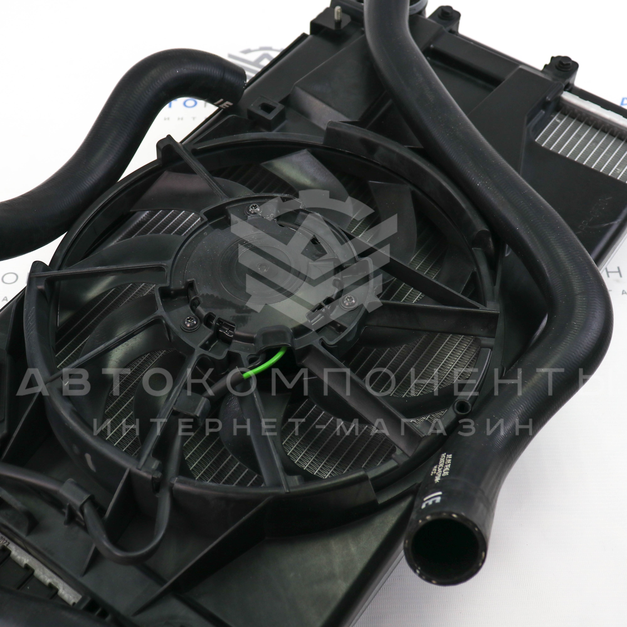 Радиатор охлаждения двигателя и кондиционера н/о (в сборе) Лада Калина 2, Гранта