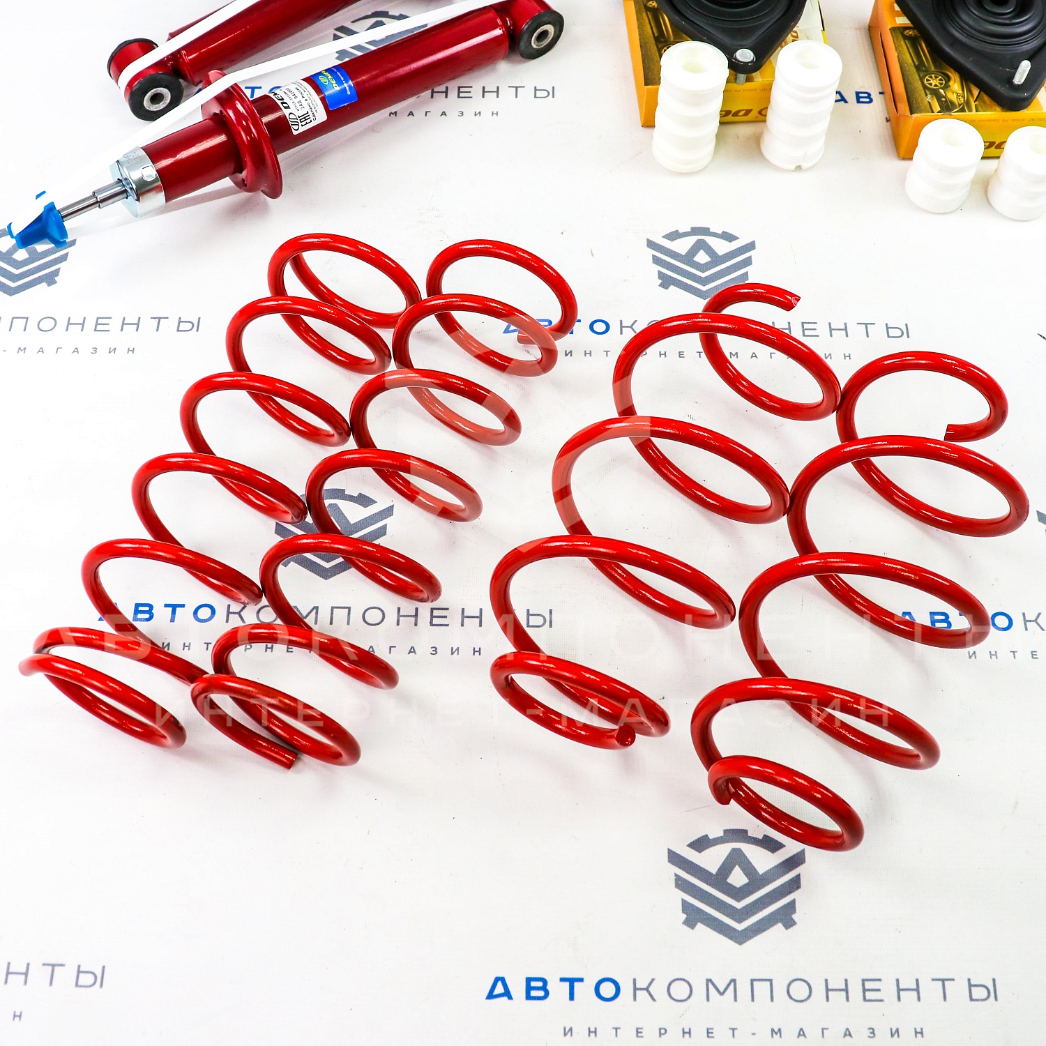 Комплект подвески DEMFI Лада Гранта, Калина, Калина 2 с ЭУР (с занижением -30мм)