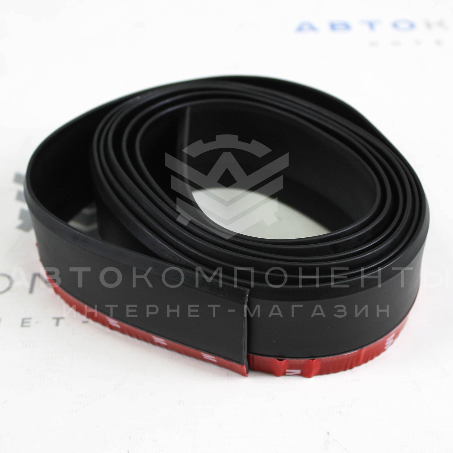 Универсальная резиновая губа "SAMURAI" на передний бампер (черная)