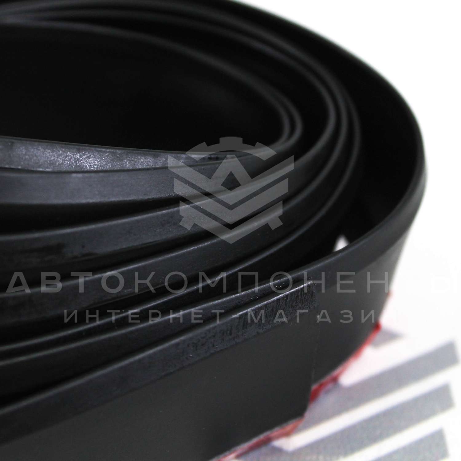 Универсальная резиновая губа "SAMURAI" на передний бампер (черная)